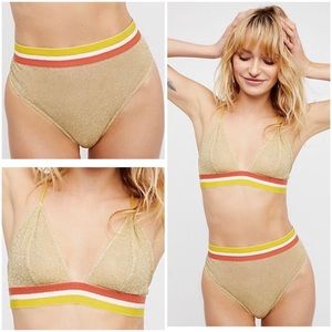 Free People Retro Francesca Bra & Undies Set